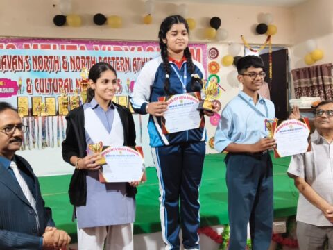 भवंस 14वीं नॉर्थ एंड नॉर्थ ईस्टर्न रीजन स्कूल एथलेटिक्स एंड कल्चरल मीट में सांस्कृतिक में भवंस मेहता विद्याश्रम भरवारी एवं एथलेटिक्स में भवंस प्रतापपुर जयपुर बना ओवरऑल चैंपियन