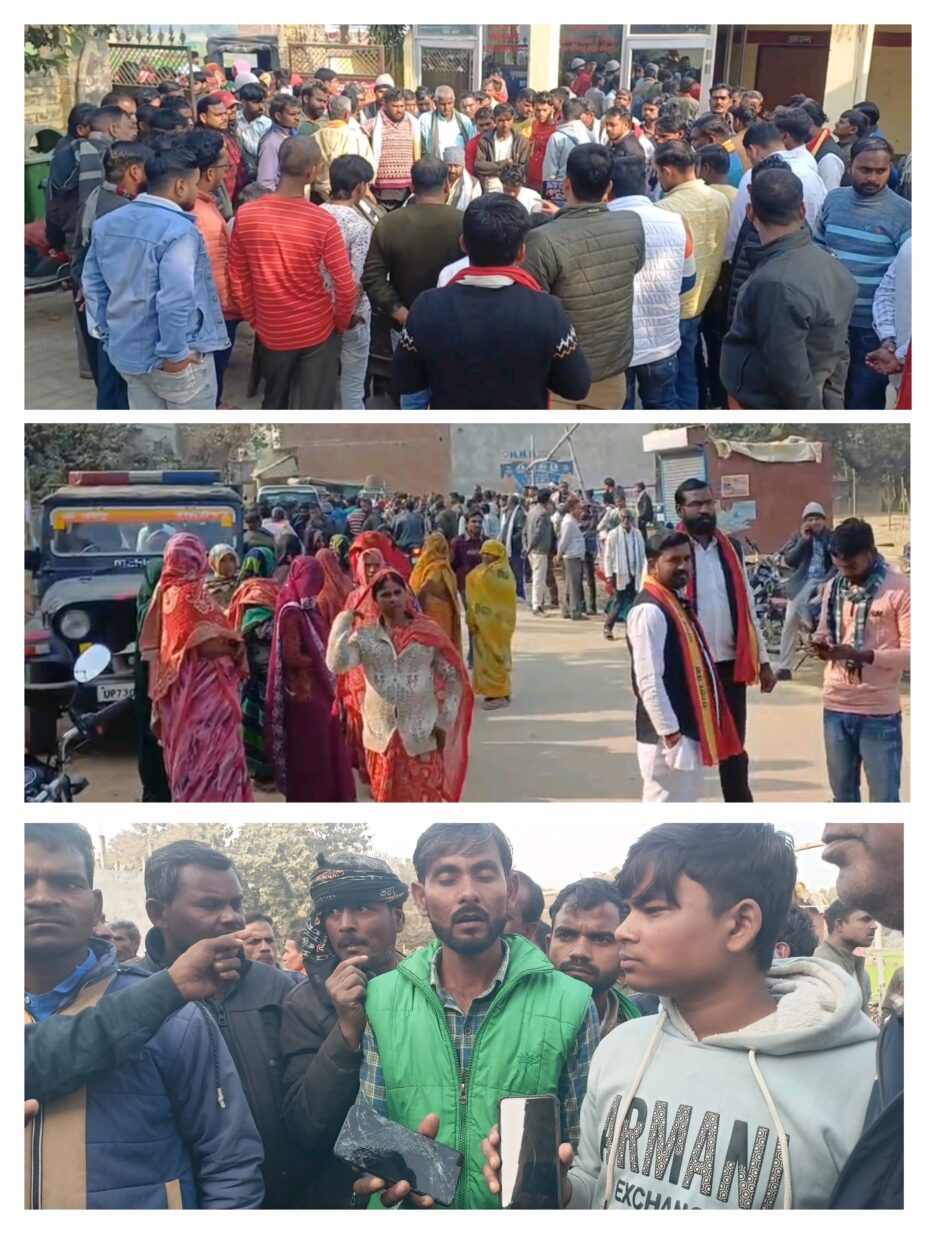 मामूली बात पर दो पक्षों में विवाद,सैकड़ो ग्रामीणों ने पुलिस चौकी का किया घेराव,पुलिस ने दोनो पक्षों पर दर्ज की FIR