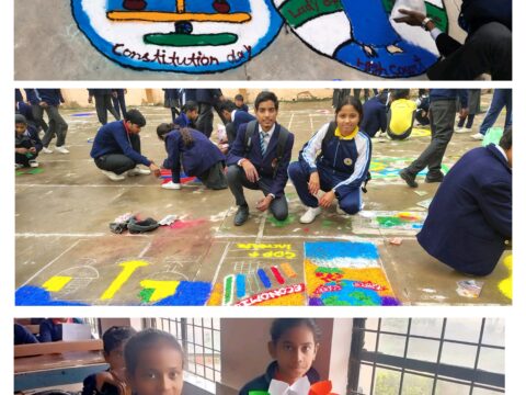 भवंस मेहता विद्याश्रम भरवारी में विषय आधारित रंगोली प्रतियोगिता का हुआ भव्य आयोजन