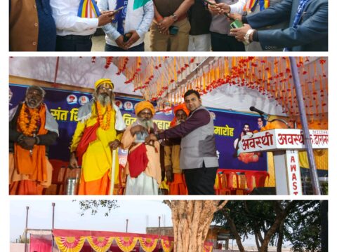 संत शिरोमणि रविदास की जयंती पर मंझनपुर से कड़ा धाम आश्रम तक निकाली गई भव्य शोभा यात्रा