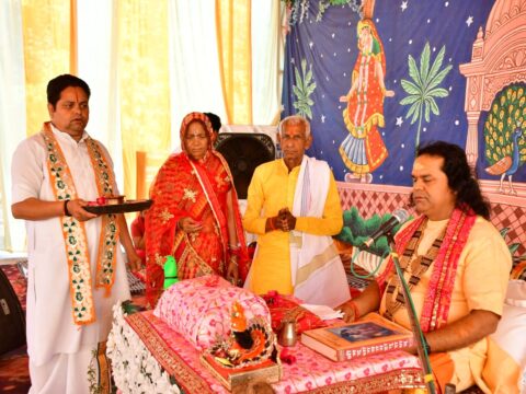 सिराथू में चल रही साप्ताहिक श्रीमद्भागवत कथा में बह रही भक्तिरस की बयार