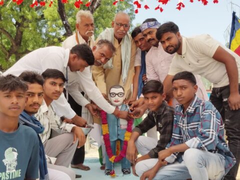 समर्थ किसान पार्टी ने धूमधाम से मनाई बाबा साहब अम्बेडकर की जयंती