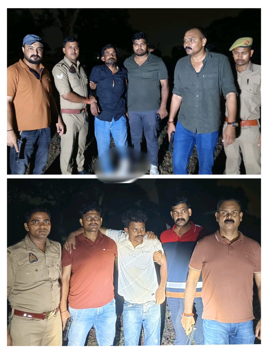 सर्राफा व्यापारी से लूट के दो अंतर्जनपदीय लुटेरों के साथ पुलिस की मुठभेड़,मुठभेड़ के दौरान बदमाश पैर में गोली लगने से घायल