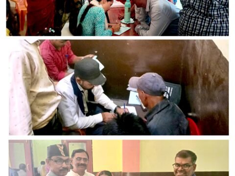 भरवारी में लगा निःशुल्क नेत्र शिविर,300 लोगों की हुई आंखों की जांच,74 को बांटे गए निःशुल्क चश्मे